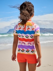 Multi Rainbow Sunsafe Rash Vest Set (3mths-7yrs) - Image 2 of 8