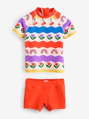 Multi Rainbow Sunsafe Rash Vest Set (3mths-7yrs) - Image 4 of 8