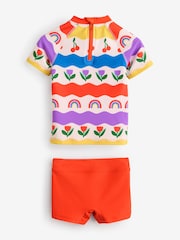Multi Rainbow Sunsafe Rash Vest Set (3mths-7yrs) - Image 5 of 8