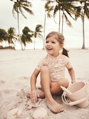 Ochre Yellow Ditsy Sunsafe Rash Vest Set (3mths-7yrs) - Image 2 of 8