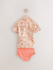 Ochre Yellow Ditsy Sunsafe Rash Vest Set (3mths-7yrs) - Image 6 of 8