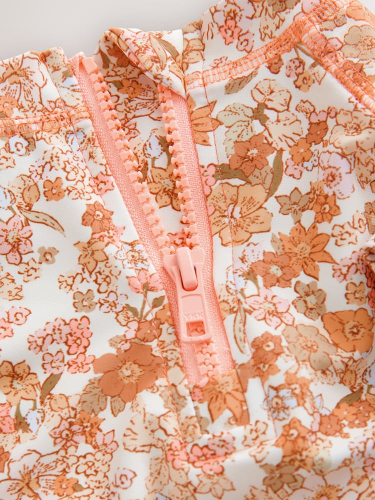 Ochre Yellow Ditsy Sunsafe Rash Vest Set (3mths-7yrs) - Image 8 of 8