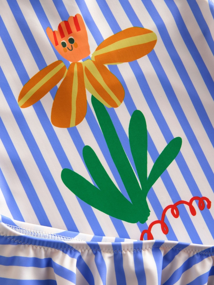 Bande bleue/blanche - Gilet anti-éclaboussures Sunsafe (3mths-7yrs) - Image 6 of 8
