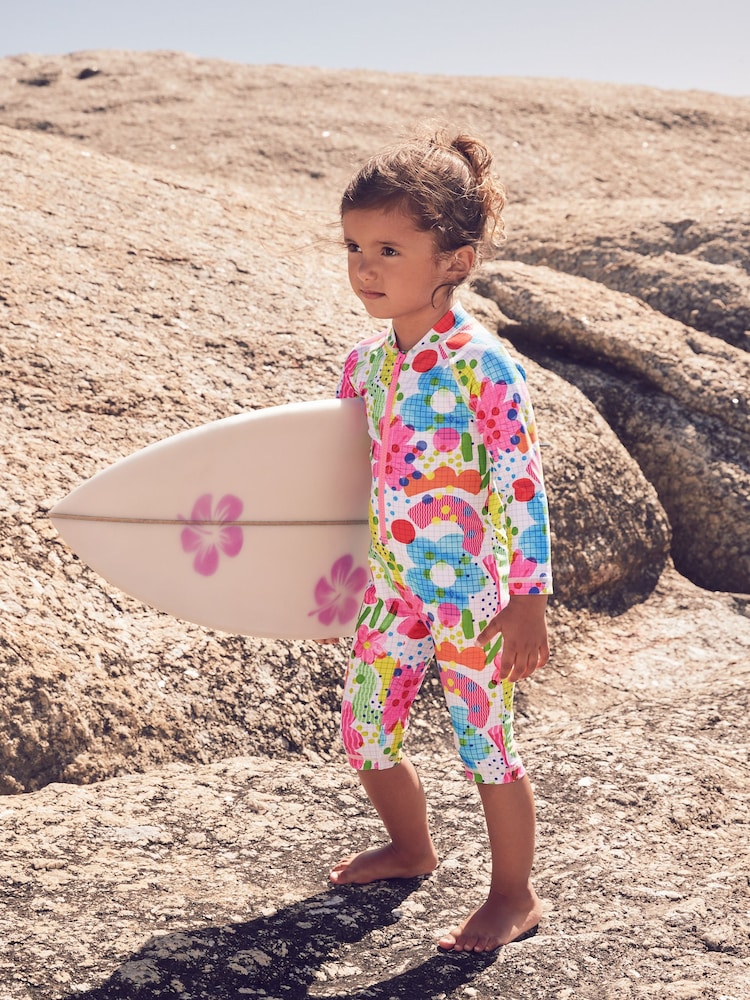 Doodle arc-en-ciel - Maillot de bain longue jambe Sunsafe (3mths-8yrs) - Image 1 de 7