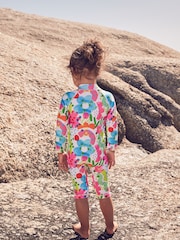 Doodle arc-en-ciel - Maillot de bain longue jambe Sunsafe (3mths-8yrs) - Image 2 de 7