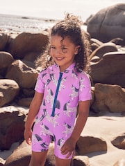 Purple Unicorn Sunsafe Swimsuit (3mths-10yrs) - Image 1 of 8