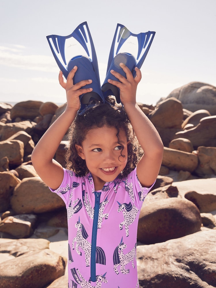 Violet motif licorne - Maillot de bain Sunsafe (3mths-10yrs) - Image 3 of 8