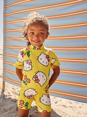 Yellow Hello Kitty License Sunsafe Swimsuit (3mths-7yrs) - Image 1 of 9