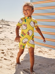Yellow Hello Kitty License Sunsafe Swimsuit (3mths-7yrs) - Image 2 of 9