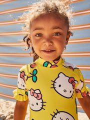 Yellow Hello Kitty License Sunsafe Swimsuit (3mths-7yrs) - Image 4 of 9