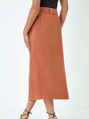 Dusk Belted A-Line Midi Skirt - Bild 3 von 5
