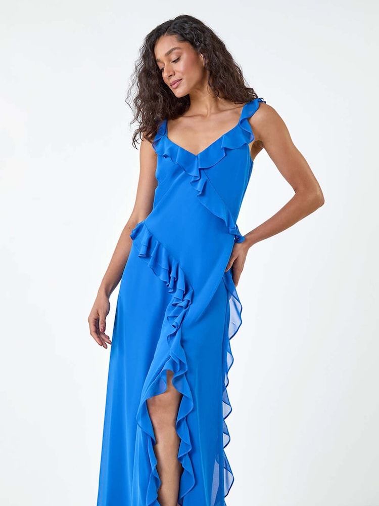 Dusk Asymmetric Frill Detail Maxi Dress - Imagen 2 de 5 Dusk Asymmetric Frill Detail Maxi Dress - Imagen 2 de 5