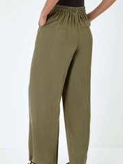 Dusk Green Elasticated Back Tailored Trousers - Image 3 of 5