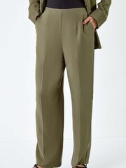 Dusk Green Elasticated Back Tailored Trousers - Image 4 of 5