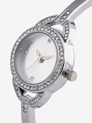 Silver Tone Sparkle Bracelet Watch - Image 3 of 3