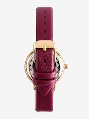 Burgundy Red Simple Strap Watch - Image 3 of 4