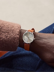 Tan Brown Simple Strap Watch - Image 1 of 4