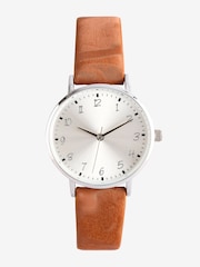 Tan Brown Simple Strap Watch - Image 2 of 4