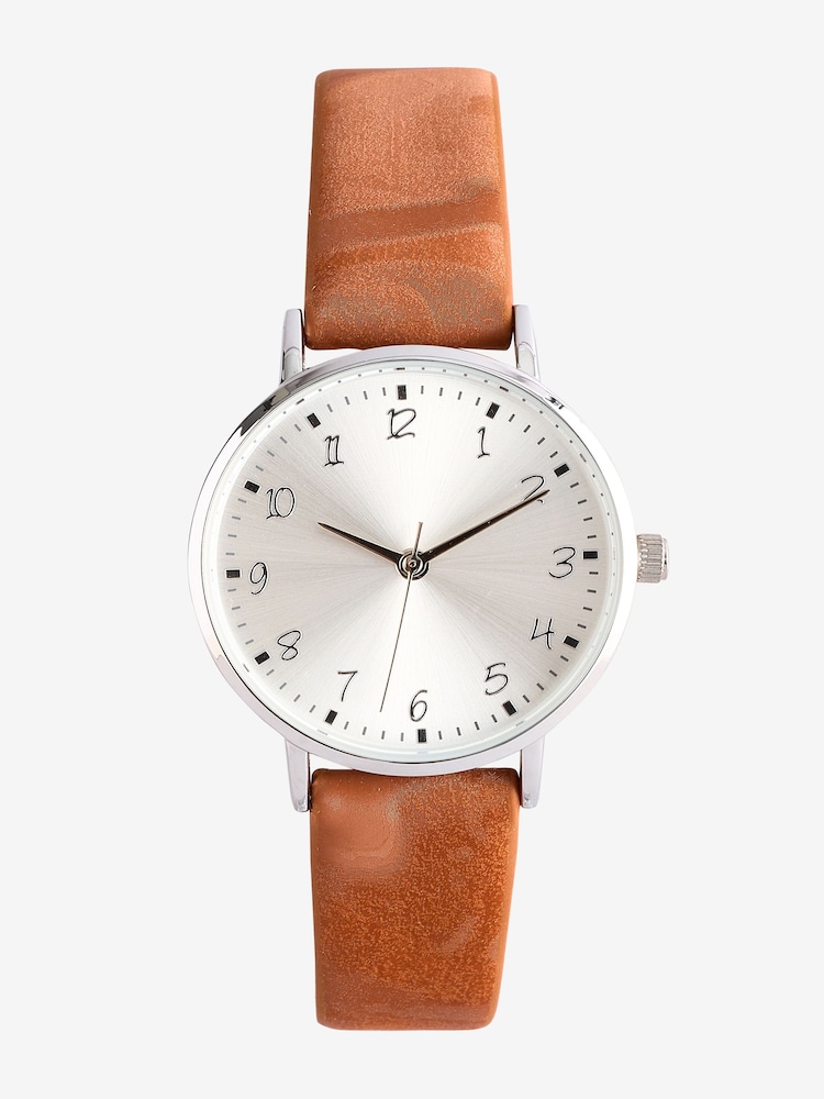 Tan Brown Simple Strap Watch - Image 2 of 4