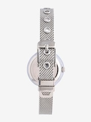 Silver Blush Pink Mesh Watch - Image 3 of 4