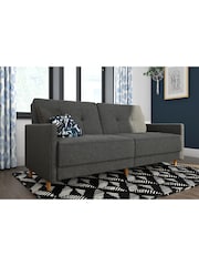 Dorel Home Grey Andora Linen Sprung Sofa Bed - Image 1 of 6