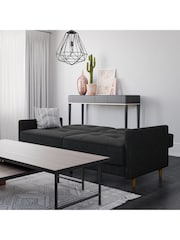 Dorel Home Grey Andora Linen Sprung Sofa Bed - Image 2 of 6