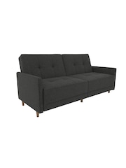 Dorel Home Grey Andora Linen Sprung Sofa Bed - Image 3 of 6