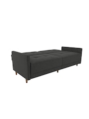 Dorel Home Grey Andora Linen Sprung Sofa Bed - Image 4 of 6