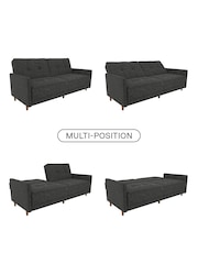 Dorel Home Grey Andora Linen Sprung Sofa Bed - Image 5 of 6