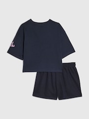 River Island Blue Island Era Cherry T-Shirt & Short Set - Image 2 of 4