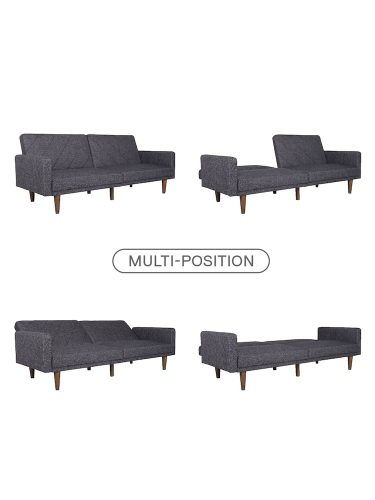 Dorel Home Light Grey Paxson Linen Sofa Bed - Image 4 of 4 Dorel Home Light Grey Paxson Linen Sofa Bed - Image 4 of 4