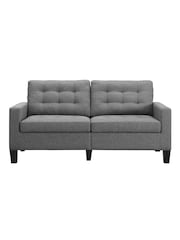Dorel Home Grey Bowie Linen Large 2 Seater Sofa - Image 3 of 4