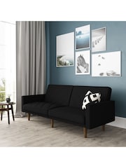 Dorel Home Black Paxson Linen Sofa Bed - Image 3 of 3