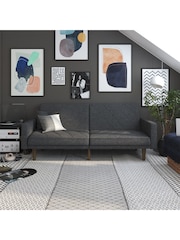 Dorel Home Dark Grey Paxson Linen Sofa Bed - Image 1 of 6