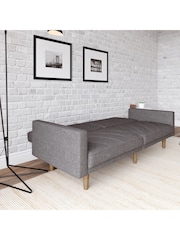 Dorel Home Dark Grey Paxson Linen Sofa Bed - Image 2 of 6