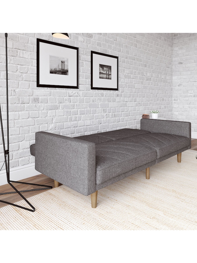Dorel Home Dark Grey Paxson Linen Sofa Bed - Image 2 of 6