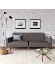 Dorel Home Dark Grey Paxson Linen Sofa Bed - Image 3 of 6