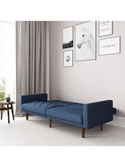 Dorel Home Navy Blue Paxson Linen Sofa Bed - Image 2 of 6