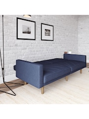 Dorel Home Navy Blue Paxson Linen Sofa Bed - Image 4 of 6