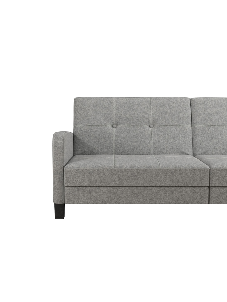 Dorel Home Grey Boston Linen Sofa Bed - Image 4 of 4
