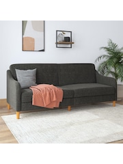 Dorel Home Grey Jasper Linen Sprung Sofa Bed - Image 1 of 6