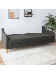 Dorel Home Grey Jasper Linen Sprung Sofa Bed - Image 2 of 6