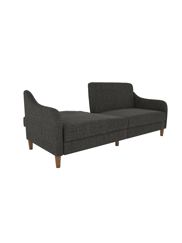 Dorel Home Grey Jasper Linen Sprung Sofa Bed - Image 6 of 6