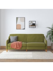 Dorel Home Green Jasper Linen Sprung Sofa Bed - Image 1 of 4