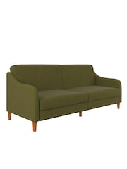 Dorel Home Green Jasper Linen Sprung Sofa Bed - Image 2 of 4