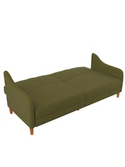 Dorel Home Green Jasper Linen Sprung Sofa Bed - Image 3 of 4