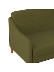 Dorel Home Green Jasper Linen Sprung Sofa Bed - Image 4 of 4