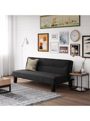 Dorel Home Black Kebo Velvet Futon - Image 1 of 5
