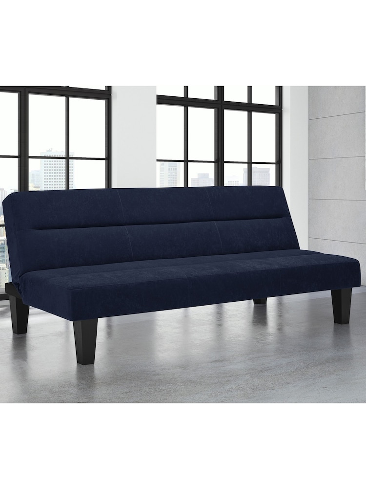 Dorel Home Blue Kebo Velvet Futon - Image 1 of 6