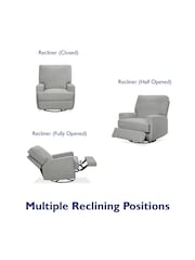 Dorel Home Grey Rylan Swivel & Gliding Recliner Chair - Image 6 of 6